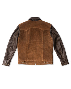 "The Scoundrel Jacket by Master Supply Co features a unique blend of heritage and tradition. This jacket is made from a combination of Full Grain Cow leather, providing a durable and stylish look. Perfect for those who appreciate a more traditional approach to fashion, the Scoundrel jacket is sure to make a statement. Upgrade your wardrobe today with this one-of-a-kind jacket."