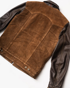 "The Scoundrel Jacket by Master Supply Co features a unique blend of heritage and tradition. This jacket is made from a combination of Full Grain Cow leather, providing a durable and stylish look. Perfect for those who appreciate a more traditional approach to fashion, the Scoundrel jacket is sure to make a statement. Upgrade your wardrobe today with this one-of-a-kind jacket."