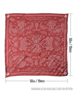 Master Supply Co Paisley Red Bandana, Holy buck boy Bandana and Leather fringe Keychain Set of 3